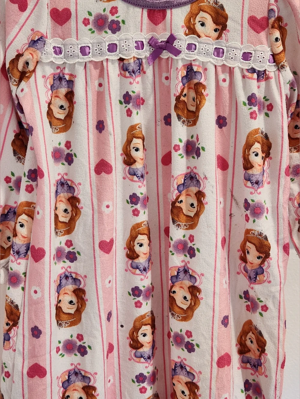 2014 Disney Princess Sofia the First 3T Flannel Nightgown PLAY - Picture 6 of 11